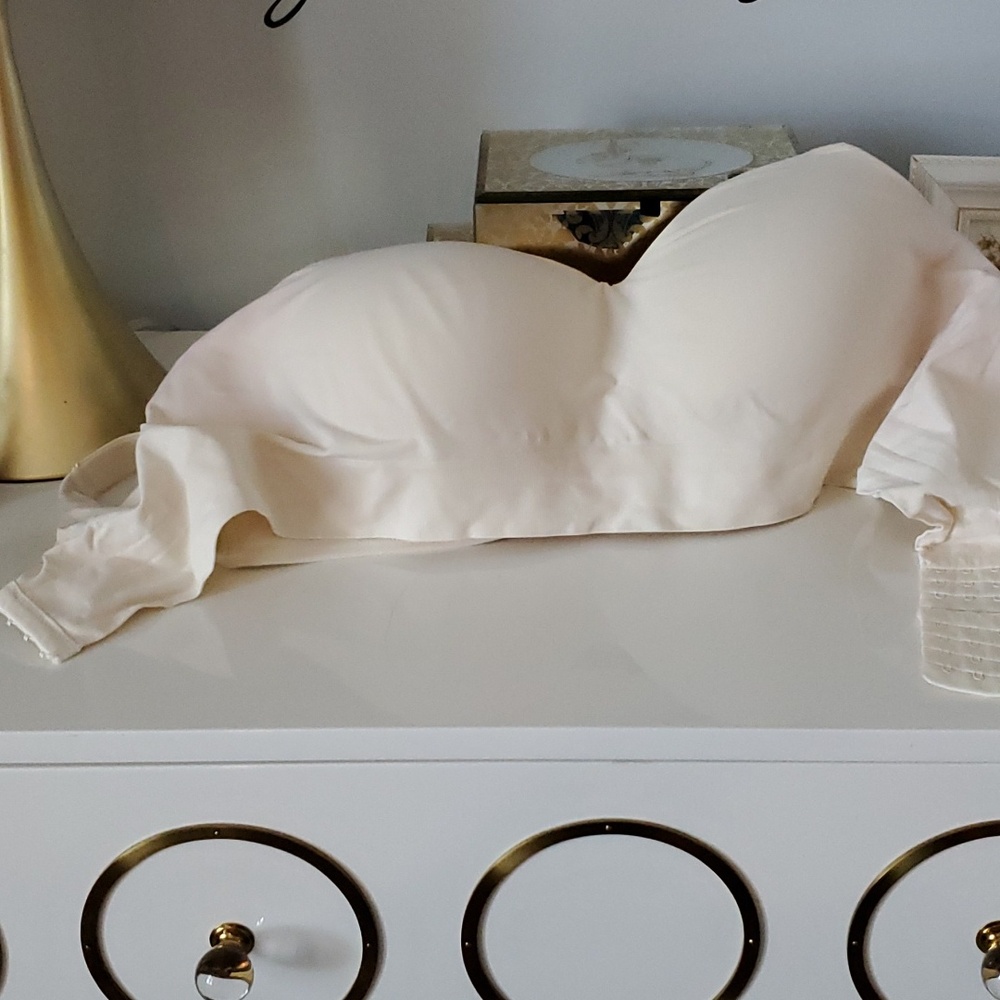 Cream Truekind padded bra 2xl